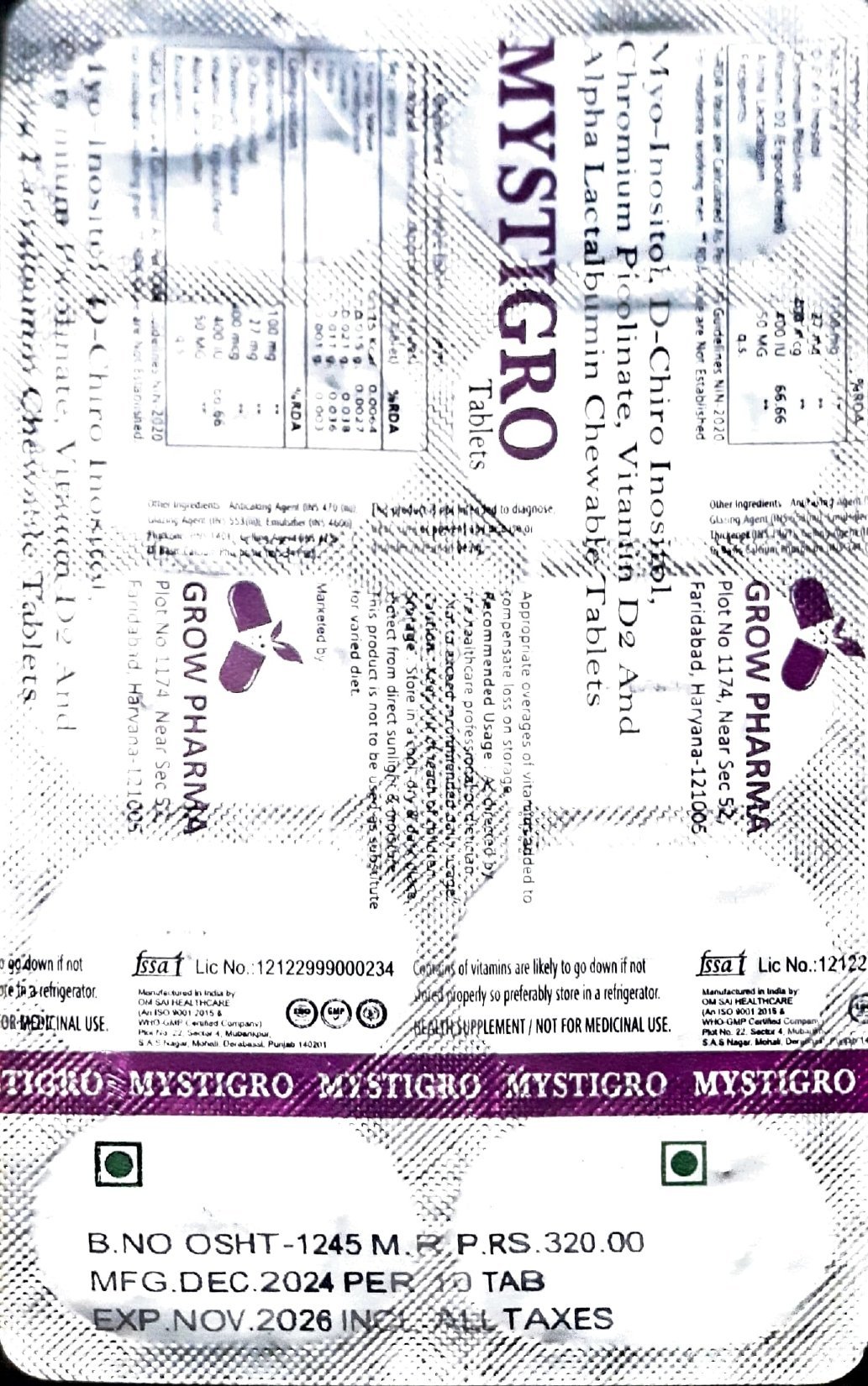MYSTIGRO - Premium PCOS Treatment